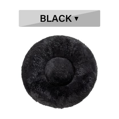 Fluffy Donut Dog Bed  Warm Soft Long Plush Pet Cushion Dog House Cat  Bed Washable Pet Sofa Mat Calming Samll Large Dog Beds - Image 5