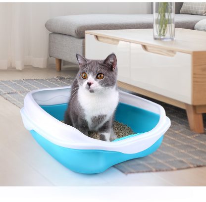 Semi Enclosed Cat Sized Thickened Splash Proof Toilet - Image 3