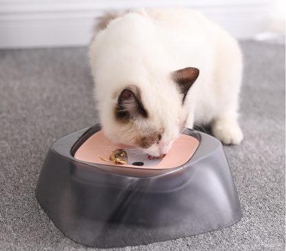 Pet Dog Bowl Floating Not Wetting Mouth Cat Bowl No Spill Drinking Water Feeder - Image 2