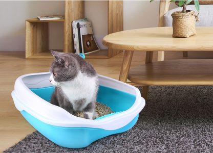 Semi Enclosed Cat Sized Thickened Splash Proof Toilet - Image 5