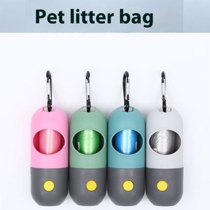 Led Light Pet Waste Bag Dispenser For Dogs Cats Dog Poop Scooper Bags Waste Bags Holder Dispensers Pet Clean Accessories - Image 3