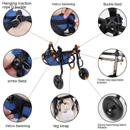 Pet Disabled Dog Wheelchair Scooter - Image 8
