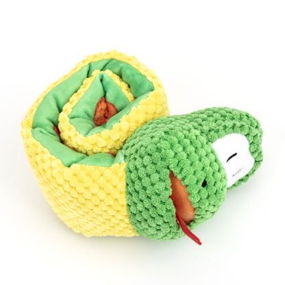 Snake Snuffle Toy Squeaky Dog Toys Boredom Stress Relief Game, Dog Puzzle Plush Toy IQ Training, Snuffle Toys For Dogs Foraging Instinct Training, Dog Chew Toy Treat Dispenser - Image 6