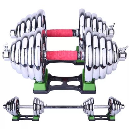 Pure Iron Solid Electroplating Dumbbells Black Lacquered Red Dumbbells - Image 2